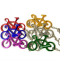 Bicycle shape bottle opener key chain