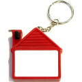 House shape tape measure key chain