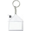 House shape tape measure key chain