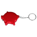 Pig shape tape measure key chain