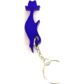 Cat shape bottle opener key chain