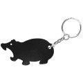 Hippo shape bottle opener key chain