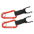Red Camouflage Carabiner Water Bottle Holder w/ Split Ring