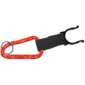 Red Camouflage Carabiner Water Bottle Holder w/ Split Ring