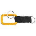 Square Shaped Carabiner with Strap and Key Ring