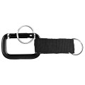 Square Shaped Carabiner with Strap and Key Ring