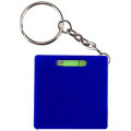 Square tape measure with level key chain