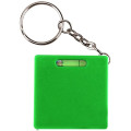 Square tape measure with level key chain