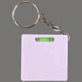 Square tape measure with level key chain
