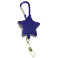 Star shape retractable badge holder with carabiner