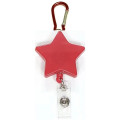 Star shape retractable badge holder with carabiner