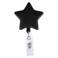 Star shape retractable badge holder
