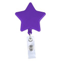 Star shape retractable badge holder