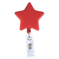 Star shape retractable badge holder