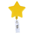 Star shape retractable badge holder