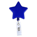 Star shape retractable badge holder