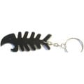 Fish Bone Shaped Metal Bottle Opener with Key Holder