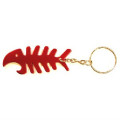 Fish Bone Shaped Metal Bottle Opener with Key Holder