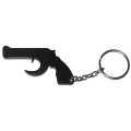 Gun shape bottle opener keychain