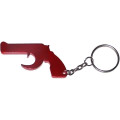 Gun shape bottle opener keychain