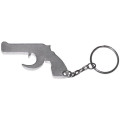 Gun shape bottle opener keychain