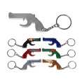 Gun shape bottle opener keychain