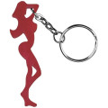 Fine figure of a woman shape bottle opener keychain