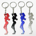 Fine figure of a woman shape bottle opener keychain