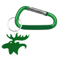 Moose Shape Bottle Opener Key Chain with Carabiner