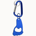 Foot Shaped Bottle Opener Key Holder and Carabiner