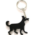 Dog shape bottle opener key chain