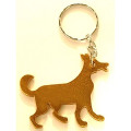 Dog shape bottle opener key chain