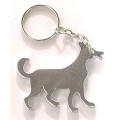 Dog shape bottle opener key chain