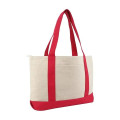 Liberty Bags Large Zippered Cotton Canvas Tote