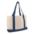 Liberty Bags Large Zippered Cotton Canvas Tote