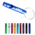 Cylinder Aluminum Whistle Keychain