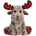 9" Buffalo Plaid Moose