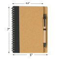 Eco Friendly Spiral Notebook with Pen