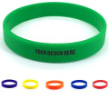 Color Filled Silicone Wristbands