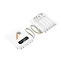 5000mAh Power Bank with Built-In Cables
