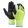 Hi-Viz Cut Resistant A4 Palm Dipped Gloves
