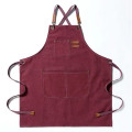 Canvas Work Apron with Adjustable Cross-Back Straps