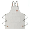 Canvas Work Apron with Adjustable Cross-Back Straps