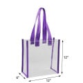 PVC Clear Stadium Tote Bag