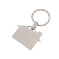 House Shaped Metal Keychain