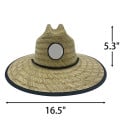 Lifeguard Straw Hat with Full Color Imprint