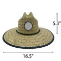 Lifeguard Straw Hat with Full Color Imprint