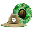 Lifeguard Straw Hat with Full Color Imprint
