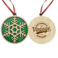 Snowflake Layered Wood Ornament