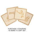 Square Wood Coasters
